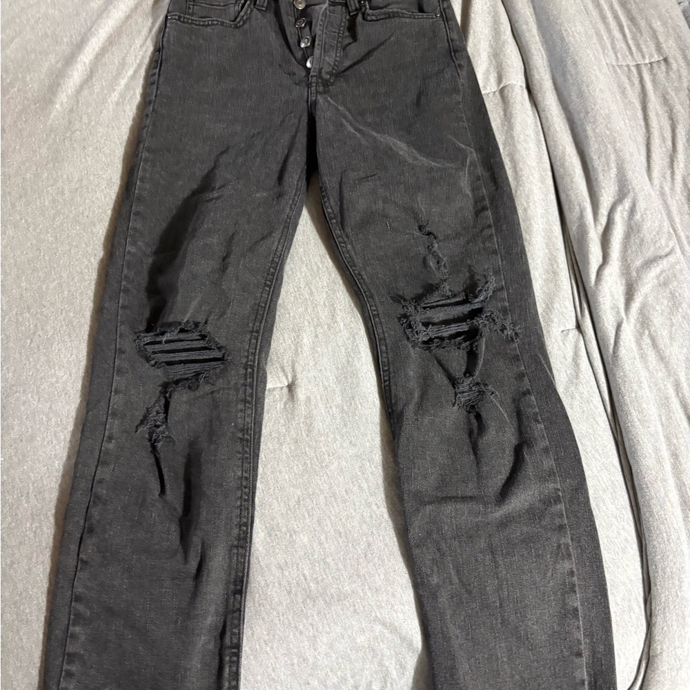 Wild Fable Charcoal Distressed Skinny Jeans